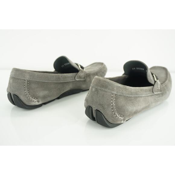 Salvatore Ferragamo Gran Prix Grey Suede Driving Loafers size 9 E moccasins NIB main image 4